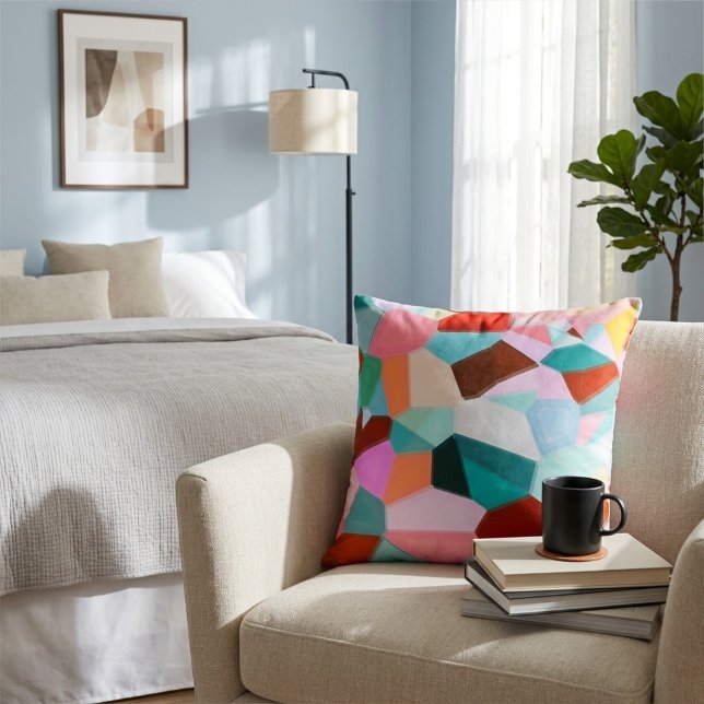 Coussin Moderne décoration de maison en verre abstrait col (Créateur téléchargé)
