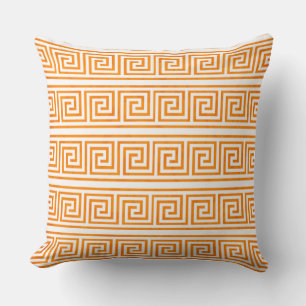 Coussin Moderne Élégant et Classique Motif Grec à Clés