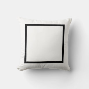 Coussin Moderne élégant MONOGRAS solide Noir