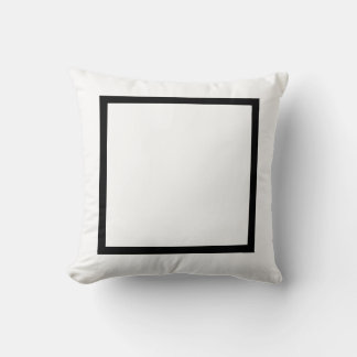 Coussin Moderne élégant MONOGRAS solide Noir