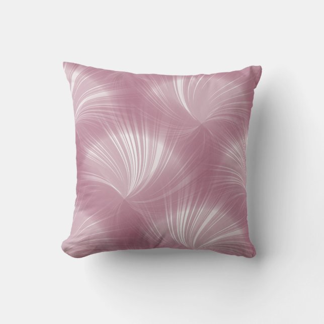 Coussin Moderne élégant rose rose rose pâle Élégant Motif (Recto)