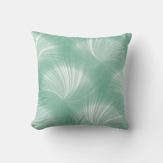 Coussin Moderne élégant Turquoise Vert Élégant Motif (Recto)