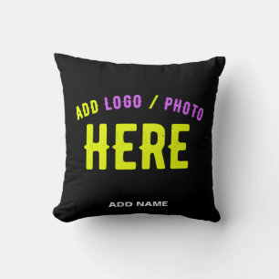 COUSSIN MODERNE ET MODERNE PERSONNALISABLE NOIR VÉRIFIÉ
