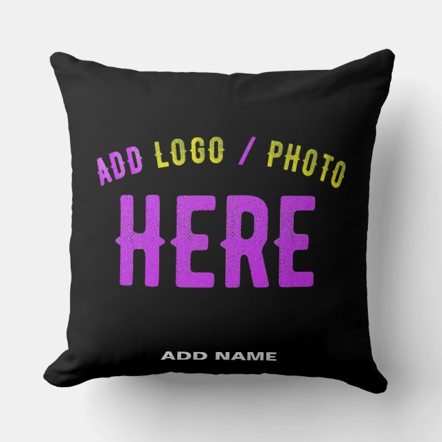 COUSSIN MODERNE ET MODERNE PERSONNALISABLE NOIR VÉRIFIÉ (Recto)