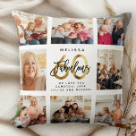 Coussin Moderne Fabuleux 60e anniversaire Photo Collage Or<br><div class="desc">Un cadeau magnifique et moderne pour un cadeau de 60e anniversaire : Un coussin de collage photo Instagram tendance avec votre message personnel et votre nom autour d'un design de calligraphie de script FABULOUS 60 or minimaliste pour ce garde spécial rempli d'années de souvenirs.</div>