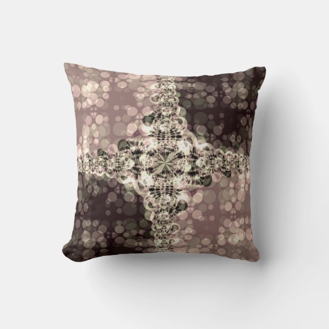 Coussin Moderne Fantaisie Rêve Broderie Abstraite (Recto)