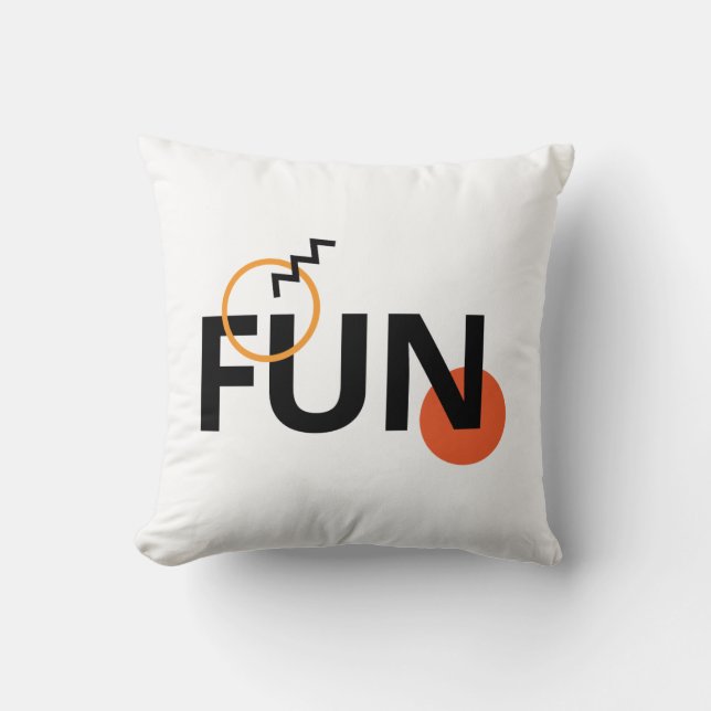 Coussin Moderne, gai, animé, cool, design tendance Amusant (Recto)