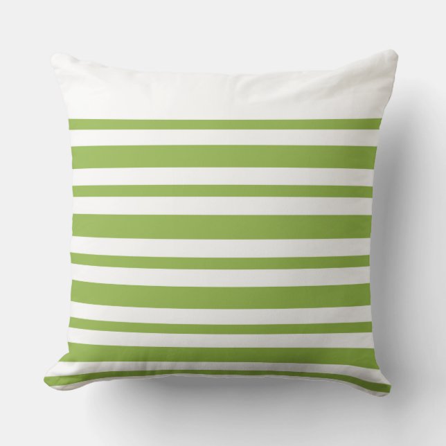 Coussin moderne Green Stripe CH9 par marlodeedesig (Recto)