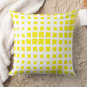Coussin Moderne jeton géométrique en grille en demi-teinte