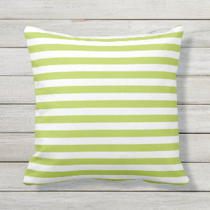 Coussin Moderne Lime Vert Et Blanc Gratté