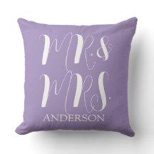 Moderne Mariage Script Mari et Femme Violet