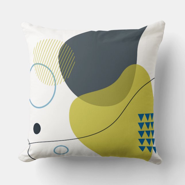 Coussin Moderne, Memphis, cool, unique, illustration tenda (Recto)