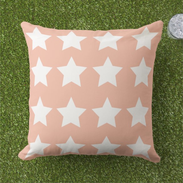 Coussin Moderne mignonne couleur rose blanc étoiles pour s (Herbe)