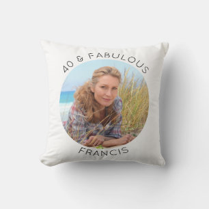 Coussin Moderne minimaliste 40 & Fabulous Photo