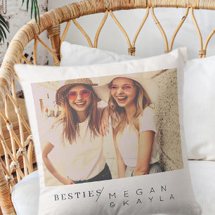 Coussin Moderne minimaliste Best Friends BFF Photo