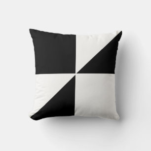 Coussin Moderne noir et blanc