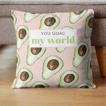 Coussin Moderne Pastel Rose Et Vert Avocado Motif Jeu<br><div class="desc">Citation Moderne Pastel Rose Et Vert Avocado Amusant</div>