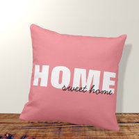 Moderne Pink Home Sweet Home Typographie Design