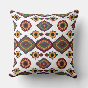 Coussin Moderne plaid jeté avec motif de tournesol et mand