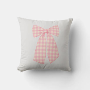 Coussin Moderne Pretty Rose En vichy Romantique Coquette B
