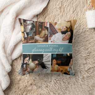 Coussin Moderne Simple Bestfriends 4 Photo Tendance Simple