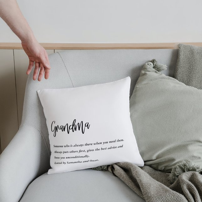 Coussin Moderne Simple Meilleure grand-mère toujours Meill (Créateur téléchargé)