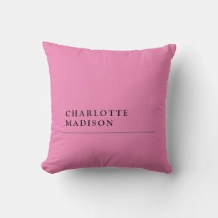 Coussin Moderne simple tendance minimaliste rose clair
