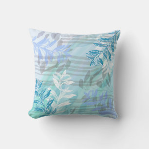 Coussin Moderne tendance Abstrait floral botanique