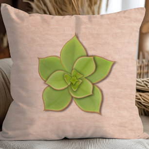 Coussin Moderne vert Succulent Botanique