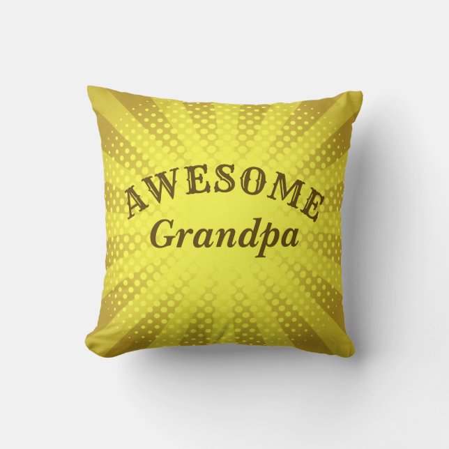 Coussin Modifier le nom et le texte - Grand-père grand-pèr (Recto)
