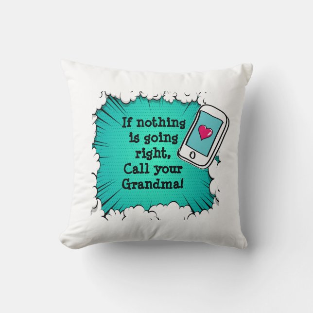 Coussin Modifier N'IMPORTE QUEL Texte - Appelez Votre Cous (Recto)