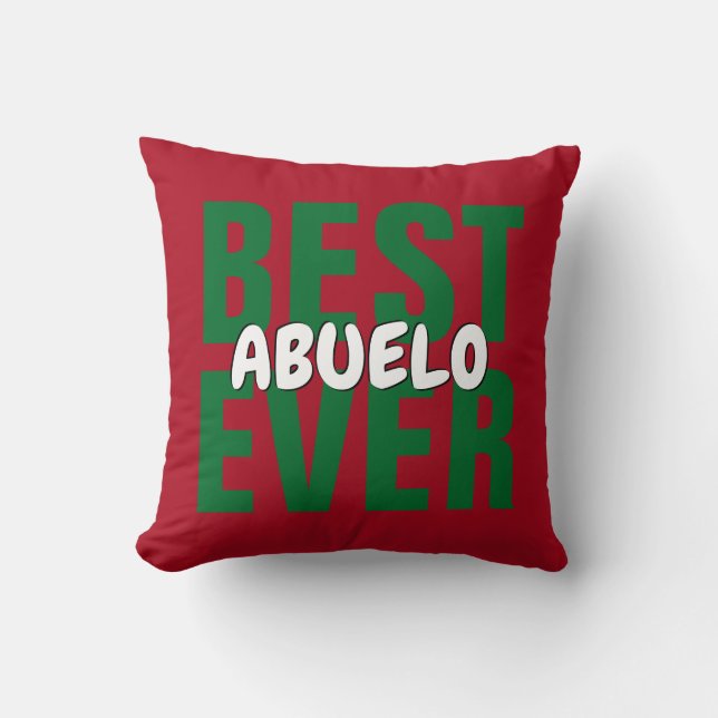 Coussin Modifier TOUT LE Texte LE MIEUX Abuelo Abuela JAMA (Recto)