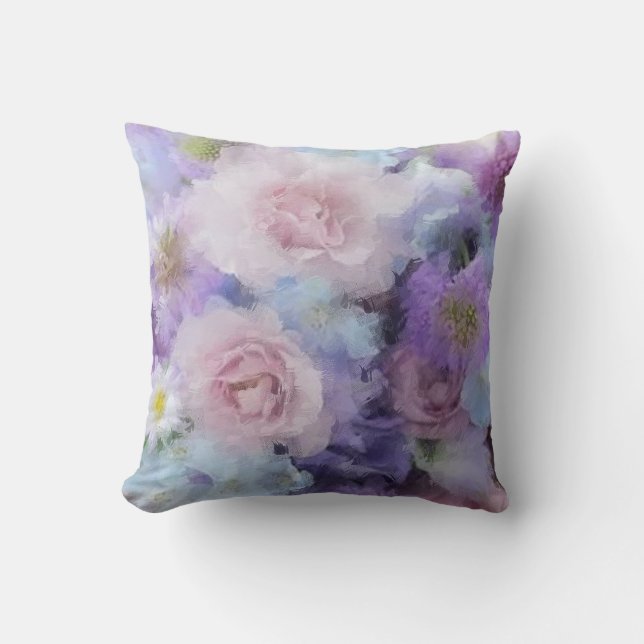 Coussin Modish Abstrait Pastel Couleurs Modèle Haut (Recto)