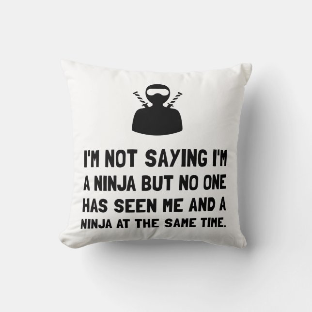 Coussin Moi et Ninja (Recto)