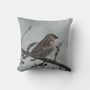 Coussin Moineau sur branche