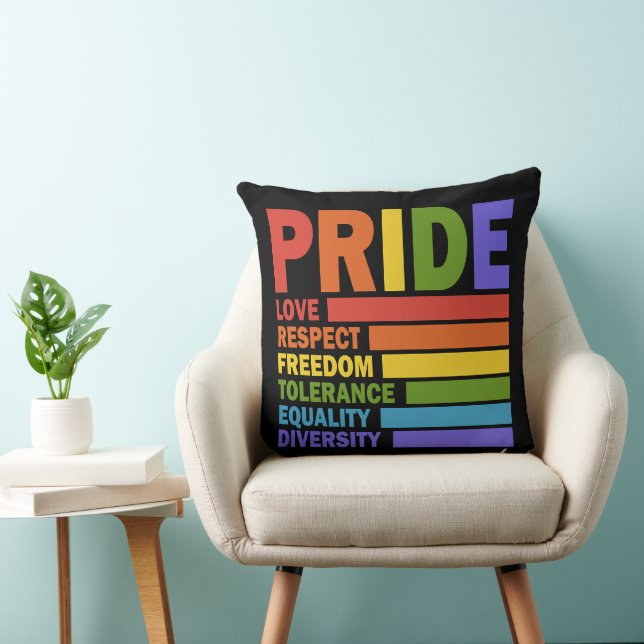 Coussin Mois de la fierté LGBT (Chaise)