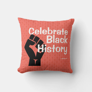 Coussin MOIS D'HISTOIRE NOIRE   Motivation   Corail
