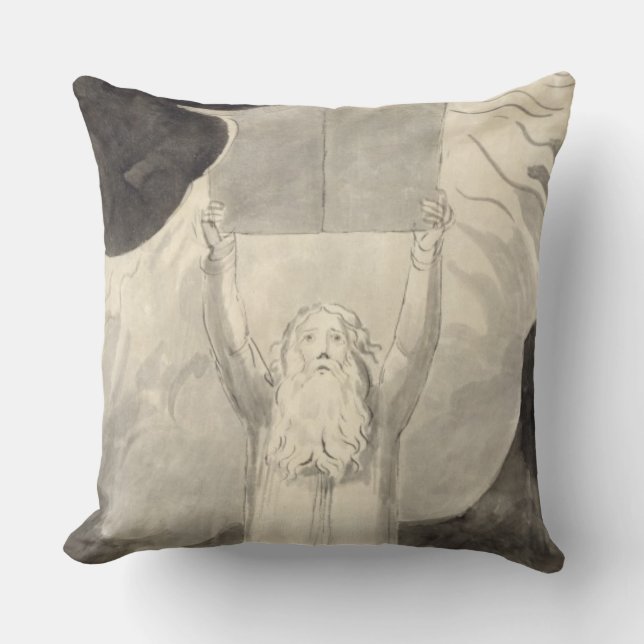 Coussin Moïse recevant la loi, c.1780 (brosse et noir i (Recto)