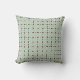 Coussin MOJO bleu et Plum carré