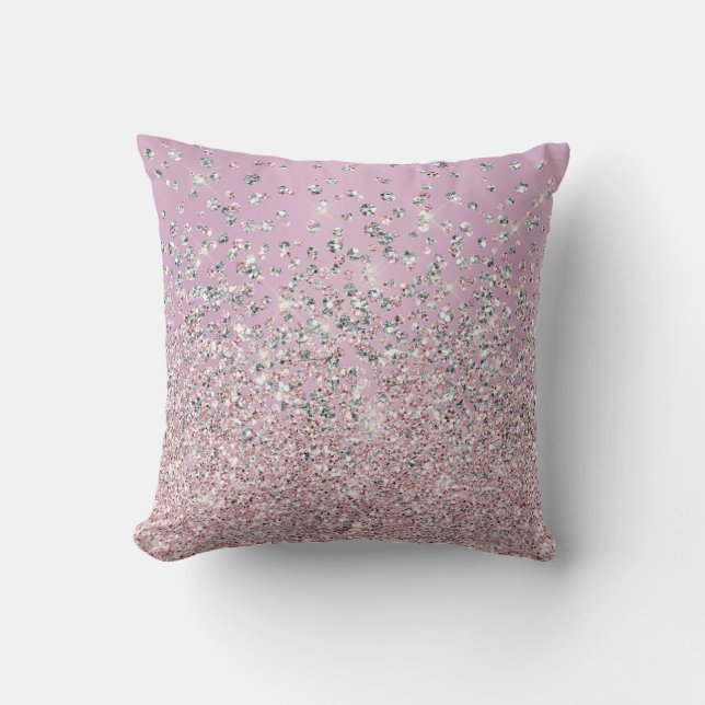 Coussin MoJo en argent rose assez brillant (Recto)