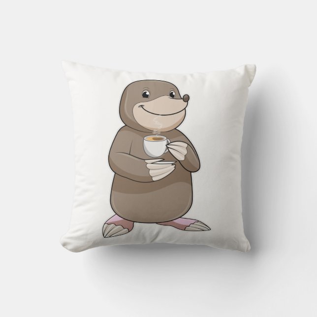 Coussin Mole avec Coffee Cup (Recto)