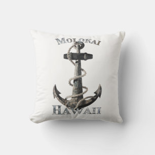 Coussin Molokai Hawaii Vacation Ancre nautique Voile