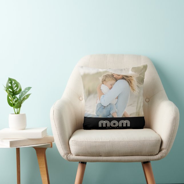 Coussin Mom Established Modern Script Photo (Chaise)