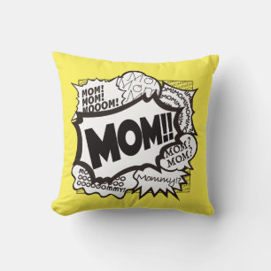 Coussin MOM OFF DUTY Jrow Oreiller. Version comique