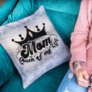 Coussin MOM Reine de ma Parties scintillant de vie Jeter l