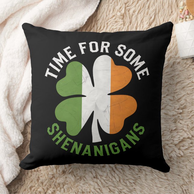 Coussin Moment pour quelques espiègleries Trèfle Saint-Pat (Couverture)