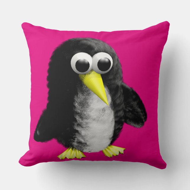 Coussin Mon ami le pingouin (Recto)