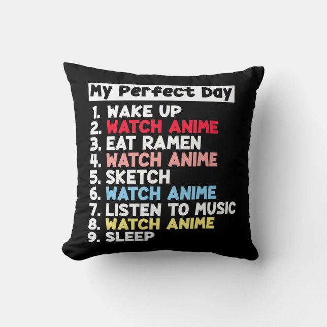 Coussin Mon Anime De Jour Parfait Merch Mignonne Pour Les  (Recto)