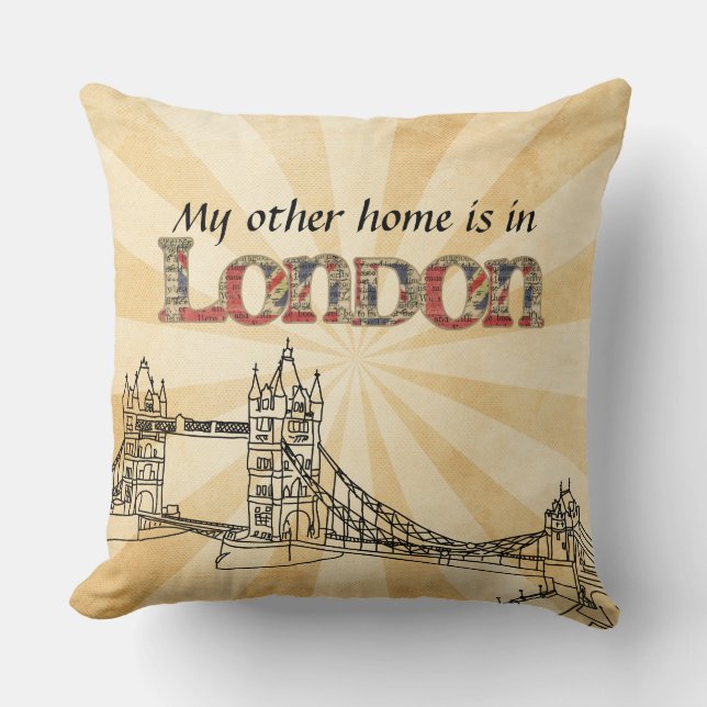 Coussin Mon autre carreau à la maison de Londres (Recto)
