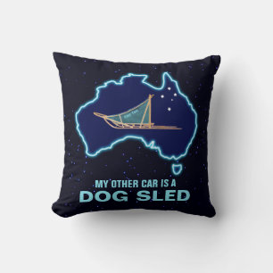 Coussin Mon Autre Voiture Est Un Traîneau à Chiens - Austr